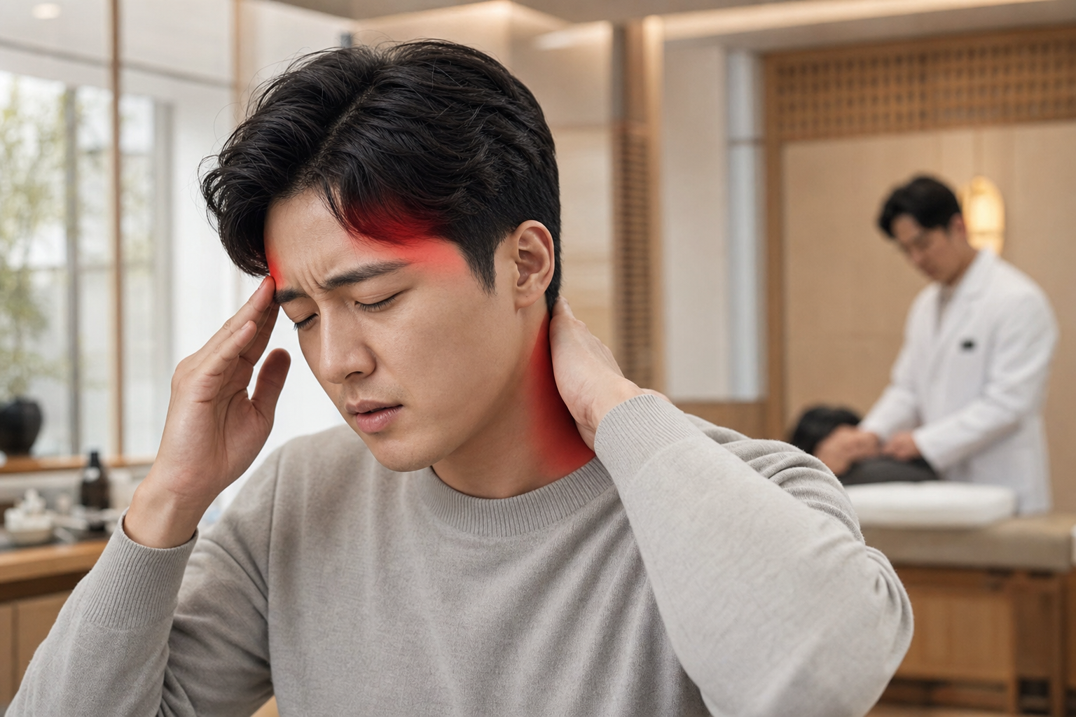 목동 경추성두통 한의원 진료 이미지